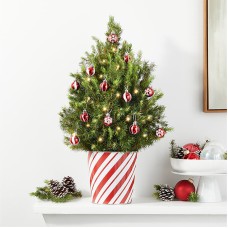 Mini árbol de rayas de caramelo