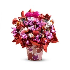 Ramo de bombones gourmet "Romántico en rojo" (pequeño)