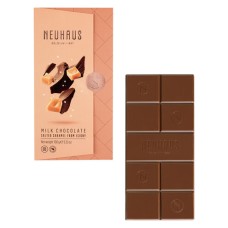 Tableta de chocolate con leche y caramelo salado