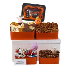 Torre de regalos de dulces de Halloween