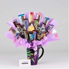 Ramo de dulces "Taza de Maléfica con bombones"