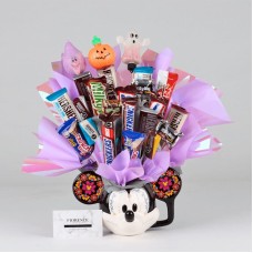 Ramo de dulces en taza Catrin de Mickey Mouse