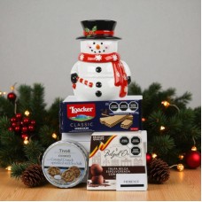 Juego de regalo en tarro de cerámica para galletas "Frosty The Snowman"