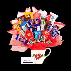 Ramo de dulces con bombones "Flor de Pascua"
