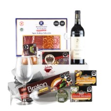 Regalo Gourmet Deluxe con vino Matarromera, embutidos, queso, galletas y más