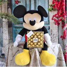 Peluche de Mickey Mouse con chocolates