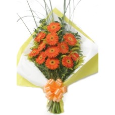 Barril de gerberas