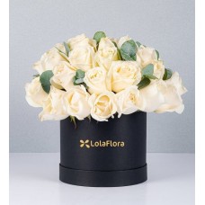 Caja Jumbo de Rosas Blancas