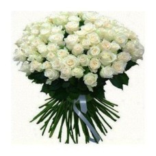 100 rosas blancas (estándar)