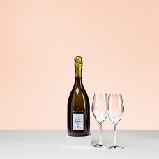 Pommery Cuvee Louise Millesime y 2 vasos