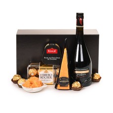 Vranken Ratafia Champenois, foie gras, queso y bombones