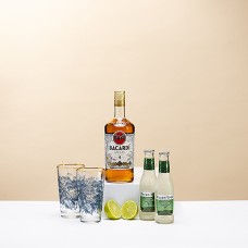 Caja de regalo oscura y tormentosa de Bacardí