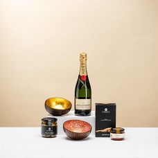 Set de regalo de champán y aperitivo Moët & Chandon P'Tit Pot Red