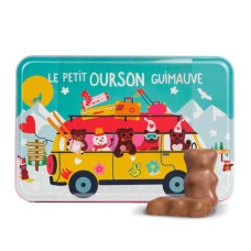 El auténtico osito de malvavisco - Caja de coleccionista "El oso en la montaña" (caja decorativa "Combi" de 130 g)