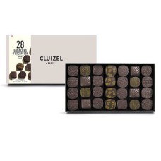 Caja de 28 ganaches de chocolate negro de Cluizel