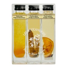 3 Caja regalo ponche de ron (naranja, plátano, pasión) 18%