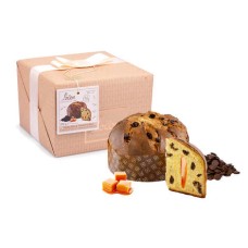 Panettone con chocolate y caramelo salado