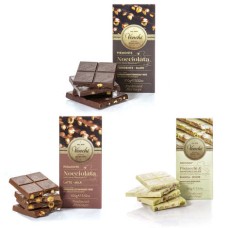 Trío de tabletas de chocolate italiano Venchi