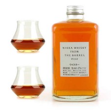Whisky Nikka de la barrica 51,4% y sus 2 copas