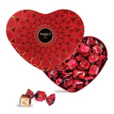 Caja Corazón Rellena de Dulces de Chocolate con Leche y Turrón - Maxim's