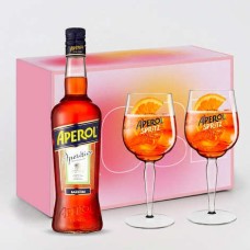 Caja Regalo Degustación Aperol Con 2 Copas