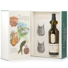 Lagavulin 8 YO Single Malt Whisky 43% con 2 Copas