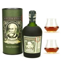Diplomatico Reserva Exclusiva - Ron de Venezuela - 40% y 2 copas
