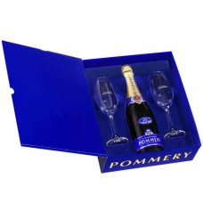 Royal Pommery Brut Caja de Champagne y 2 copas