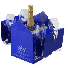 Caja de Champagne Royal Pommery Brut y 4 copas