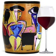 Puech Haut Le Benjamin en un Bib Art Vino Tinto - Jorge Colomina