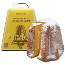 Pandoro relleno de crema de limoncello