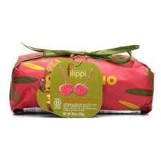 Lingote de panettone con aceite de oliva y cerezas amarena