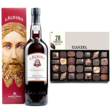 Red Port Ferreira Tawny y caja de chocolate Michel Cluizel