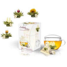 Caja de regalo de flores de té blanco "Abloom Tealini" y su taza