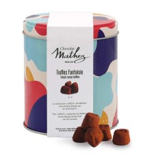 Trufas fantasía macaroon frambuesa - Caja metálica decorativa