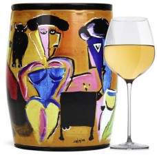 Puech Haut Le Benjamin en un Bib Art Vino Blanco - Jorge Colomina