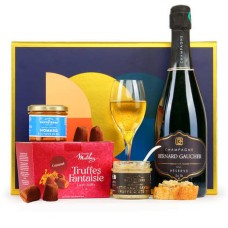 Caja de regalo de champán y compañía