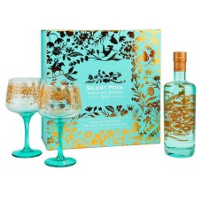 Gin Silent Pool 70cl + 2 copas - Gin de Inglaterra 43%.