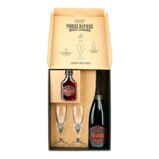 Estuche 1 Pousse Rapire, 1 Vin Sauvage Brut y 2 copas