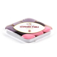 Caja de 9 mini calissons con forma de flor "Fe" Leonard Parli (lata de 55 g)