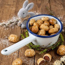 The chocolate potato casserole (The casserole and its 280g of chocolates)