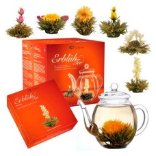 Set de regalo de tetera y 6 flores de té Abloom