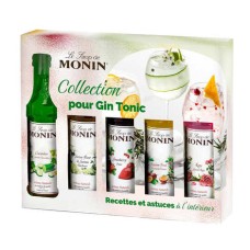 Caja de gin tonic - 5 jarabes miniatura - Monin