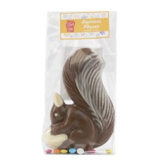 Ardilla y mini confeti de chocolate con leche (bolsa de 110 g)