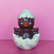 Pollito de cáscara de huevo de chocolate negro (pollito de 100 g)