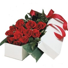 Caja de una docena de rosas