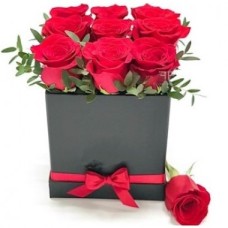 Caja De 9 Rosas