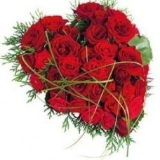 Corazón de rosas