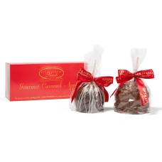 Manzanas de chocolate y caramelo gourmet - 2 unidades