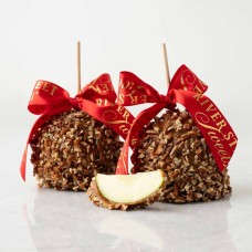 Manzanas con caramelo y nueces pecanas (2 unidades)